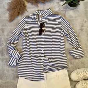 Stripped Boating Button Down Shirt